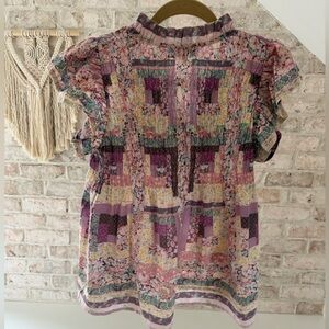 Sea New York Floral Patchwork Blouse